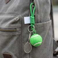 Porte-clés de tennis colorés et créatifs en alliage, mini raquettes de tennis pour les fans de tennis et accessoires de sac