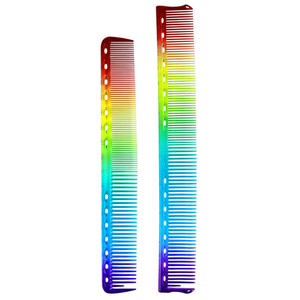 Nouvelle Brosse à Cheveux en Plastique Transparente Arc-en-ciel avec Échelle YS et Outils de Coiffure - Product Image 1