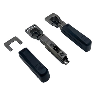 Bisagra de Acero de 2 Vías para Puerta de Armario con Cierre Suave, Color Negro Metálico, Amortiguación Lineal, Ajuste 3D, Oculta, para Muebles, Escuelas y Hospitales - Product Image 2