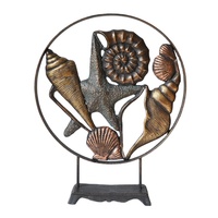 Métal Durable de haute qualité pour coquille étoile de mer vie nautique Sculpture de table bureau côtier objet décoratif soudage