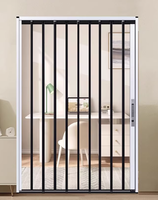 Pintu Lipat Kristal Anti Noda Mudah Dibersihkan untuk Partisi Meja Sarapan Dapur Kecil Tahan Minyak & Tahan Lama Modern Tahan Air