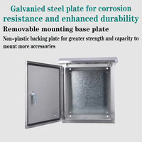 Caja de distribución impermeable montada en la pared, caja de distribución de acero inoxidable de 600*500*180, caja de distribución pequeña de bajo voltaje