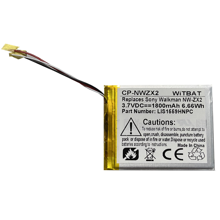 LIS1559HNPC for Sony Walkman NW-ZX2 MP3 Player Battery