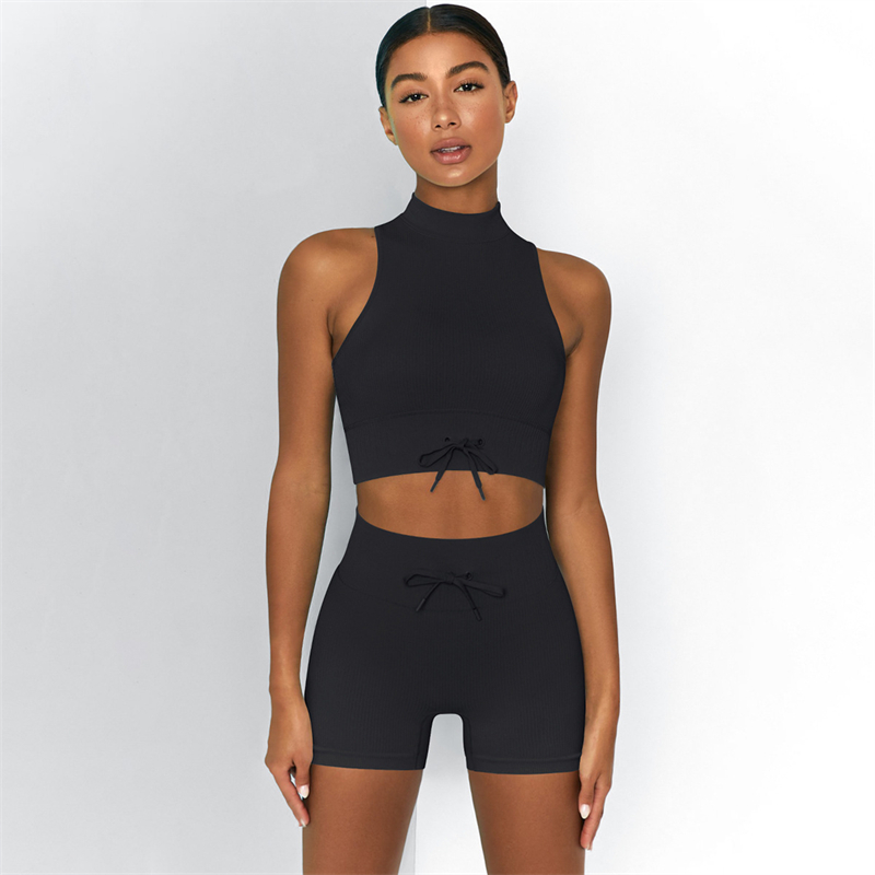 8 colors  Fashion Modern Breathable Workout Clothing Women Active Wear Yoga Set fitness