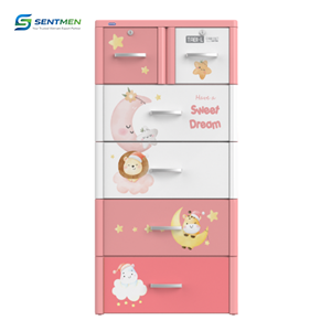 Duy Tan Tabi L Premium Plastic Bedroom Wardrobe 5 Drawers <b>Storage</b> Cabinet Durable <b>Clothes</b> Organizer Unit for Kid - Product Image 2