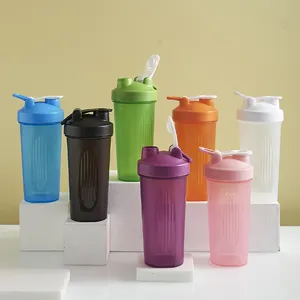 Logo personalizzato a tenuta stagna 400ml 600ml plastica Shaker Cup Blender Gym Protein Shaker Bottle per sport Fitness bottiglie di acqua potabile