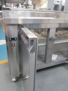 Refrigeratore <span class=keywords><strong>per</strong></span> <span class=keywords><strong>Pizza</strong></span> e Insalate in Acciaio Inox 304 <span class=keywords><strong>con</strong></span> Tagliere e Vano Refrigerato Inferiore - Product Image 5