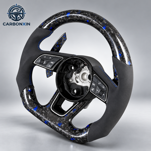 Volante Deportivo Personalizado de Fibra de Carbono para Audi A3/A4/A5/A6/B7/B8/B9/C7/A7/Q3/C8/Q5L/R8/S3/S4/S5/S8/SQ/TT/RS Line-3-Spoke - Product Image 3