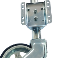 Roue de remorquage pliable en acier robuste Towdone de 57 mm avec support, capacité de 300 kg, pour caravane, bateau, remorque, pièces et accessoires