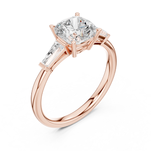 Bague minimaliste en or 14Kt 18Kt 22Kt avec diamant créé en laboratoire pour femme, plaquée rhodium, bague de fiançailles et de mariage, design de bijoux fins - Product Image 2