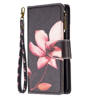 Étui portefeuille en cuir, pochette design à fermeture éclair pour Redmi Note 11 /Redmi Note 11 Pro