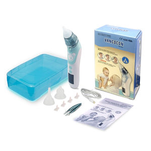 वेंकोकॉन ब्लू सिलिकॉन नाक नाक क्लीनर इलेक्ट्रिक बेबी एस्पिरेटर एलईडी लाइट स्मार्ट एलसीडी स्क्रीन और यूएसबी चार्जिंग लाइन के साथ - Product Image 2