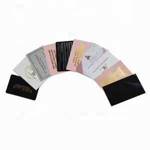 Scatole regalo nere di lusso per buste personalizzate per biglietti da visita in carta da imballaggio per carte di credito con Logo