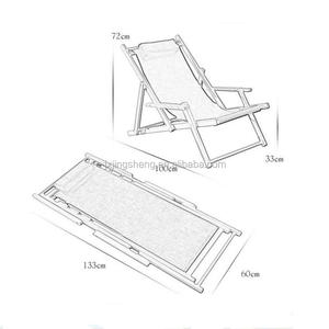 Chaise pliante en <span class=keywords><strong>bois</strong></span> pour plage Patio piscine, chaise de pont latéral Portable KD, chaise longue sur mesure - Product Image 5