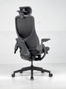 Chaise de bureau ergonomique avec <span class=keywords><strong>support</strong></span> dorsal dynamique, chaise de direction à dossier haut en maille, accoudoirs réglables en 3D et appui-tête 4D - Product Image 4