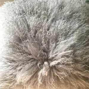 Shearling riccio di pelliccia di agnello mongoliano