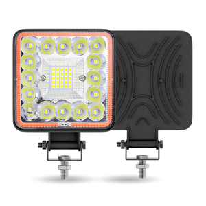 Luz auxiliar luces todoterreno 4x4 123W foco con COB Angels Eyes coche barra adicional luz LED 4 pulgadas tractor excavadora bombilla - Product Image 3