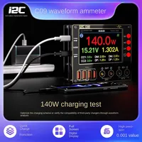 Multimètre de précision I2C C09 avec écran LCD, mesure de la forme d'onde du courant 0,001 V/A, pour la réparation de téléphones mobiles, charge rapide, double canal