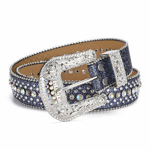 انخفاض الشحن دعم الاكريليك حجر الراين المرصع نمط رعاة البقر Y2K مع مشبك سبيكة - Product Image 3