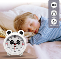 Réveil électronique à piles Bosheng avec affichage analogique, entraîneur de sommeil et sonneries BB pour enfants - Cadeau de Noël