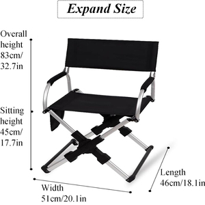 <span class=keywords><strong>เก้าอี้</strong></span>พับได้แบบพกพา รับน้ำหนักได้ 220 ปอนด์ โครงอะลูมิเนียม น้ำหนักเบา เหมาะสำหรับการตั้งแคมป์สำหรับผู้ใหญ่ - Product Image 3