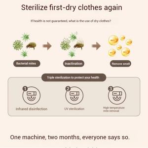 Sèche-linge portable pliable pour la maison, petit modèle pour dortoir, chauffage de bureau, peut réchauffer les couettes et sécher les chaussures, sèche-linge pour vêtements - Product Image 5