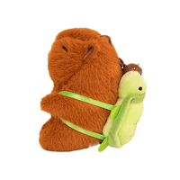 Vente chaude Mignon Sac Pendentif Simulation Capibara Anime Fluffty Jouet Animaux En Peluche Poupée Capybara En Peluche Porte-clés