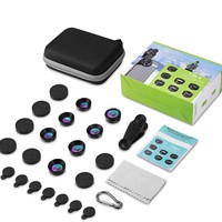 7-in-1 Universal Smartphone Lens Kit Fisheye Wide-Angle & Telephoto Professional Photography Accessory OEM