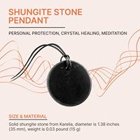 Collier amulette |   Pierre de protection Defender Shield |   Collier en Shungite avec pendentif quantique pour la guérison des chakras, couleur personnalisée