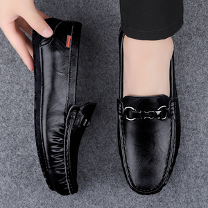 Mocassins décontractés noirs et marron <span class=keywords><strong>taille</strong></span> 38-44, espadrilles souples style <span class=keywords><strong>bateau</strong></span> à enfiler, antidérapantes, respirantes en EVA pour l'été, le printemps et l'hiver - Product Image 5