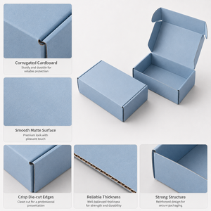 Own Factory Custom Foldable Corrugated Board Eco-Friendly Recycled Materials Elegant Packaging Shipping <b>Boxes</b> - Product Image 4