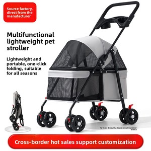 Üretici Tarafından Doğrudan Satılan Evcil Hayvan Arabası - Hafif, Katlanabilir Seyahat Arabası (Kedi ve Köpekler İçin) - Küçük Köpekler İçin Taşınabilir Dış Mekan Arabası - Product Image 2