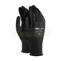 ถุงมือช่างงานอุตสาหกรรมสีดำ PU สำหรับงานกลึง - Product Image 1