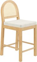 Acceptez la chaise de salle à manger personnalisée OEM/ODM avec un dossier en rotin naturel