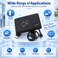 Lecteur de cartes RFID et IC USB ABS 13,56 MHz OEM ODM pour projets de contrôle d'accès et d'identification
