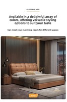 Ensemble de lit en cuir design, lit king size italien moderne à capitonnage quadrillé pour résidence de luxe