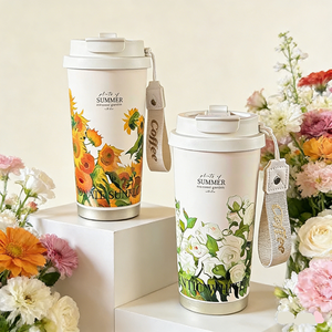 Bouteille d'eau en acier inoxydable écologique au meilleur <span class=keywords><strong>prix</strong></span>, grande capacité, portable, gobelet de voiture avec couvercle à paille, cadeaux d'affaires - Product Image 4