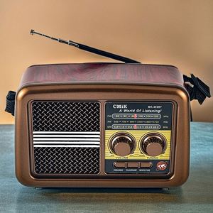 Xuyên biên giới thương mại nước ngoài bán buôn Retro đa chức năng Internet Radio Old-Fashioned xách tay FM BT loa thẻ U đĩa - Product Image 2