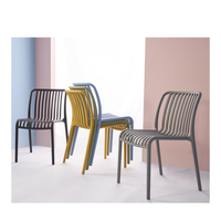 Chaises de salle à manger ergonomiques empilables modernes haut de gamme, durables, imperméables, écologiques, pour l'extérieur, la maison, le bar, meubles de maison