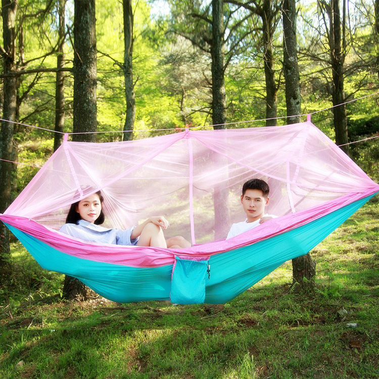 Camping Hammock with Mosquito Net Lightweight Portable