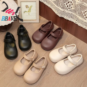 Fashion Girls' EVA Upper Temperament Commuting Non-slip Casual Little Girl Princess <b>Bow</b> Tie Autumn Button Closure Sandals - Product Image 2