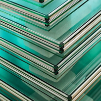 Porte de sécurité renforcée en verre feuilleté triplex, taille personnalisée, verre feuilleté ultra-clair et résistant