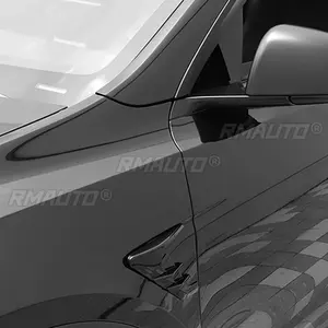 Par de cubiertas embellecedoras para paneles laterales de Tesla Model 3/Y 2021-2023, alerón, cubierta antipolvo, decoración de flancos de cámara, modificación - Product Image 4