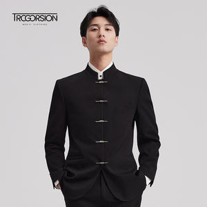 <span class=keywords><strong>Costume</strong></span> de <span class=keywords><strong>mariage</strong></span> respirant pour <span class=keywords><strong>homme</strong></span> OEM, nouveau <span class=keywords><strong>costume</strong></span> de marié chinois, <span class=keywords><strong>costume</strong></span> en laine peignée, col montant, <span class=keywords><strong>costume</strong></span> chinois pour jeunes hommes - Product Image 4