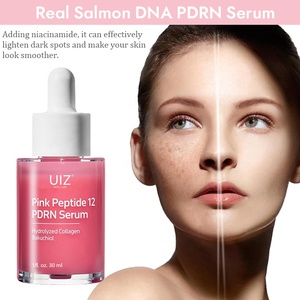 Etiqueta privada personalizada Pink Peptide 12 PDRN Serum Skin Glow Hidratante Reafirmante Niacinamida Face Dark Spot Removal Serum - Product Image 2