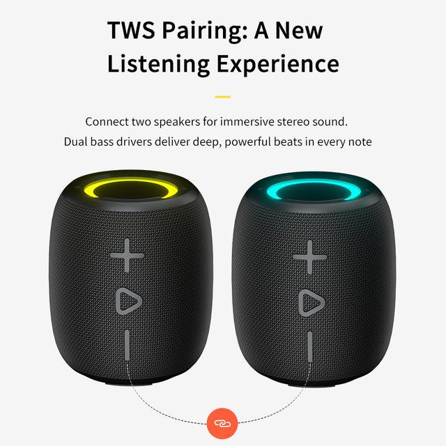Best Selling Ready Stock Portable Mini Speaker Within Mic Rechargeable Li Working Distance up to 20M 10W 1500mAh ABS Plastic