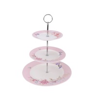 Service d'assiettes à dîner vintage 3 niveaux en porcelaine fine, style floral européen nordique, écologique et personnalisable pour la maison et l'hôtellerie