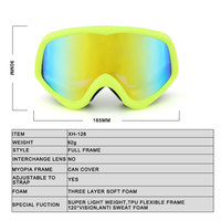 Lunettes de ski cylindriques pour enfants, super anti-vent, anti-poussière, anti-buée, pour garçons et filles, vente chaude