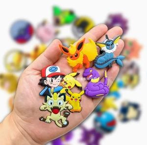 Breloque de chaussure <span class=keywords><strong>Pokémon</strong></span> 2025, nouveau PVC de haute qualité, décoration anime personnalisée, dessin animé populaire, vente en gros, breloque cro <span class=keywords><strong>Pokémon</strong></span>, breloque cROC <span class=keywords><strong>Pokémon</strong></span> - Product Image 1
