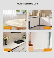Film autocollant en PVC marbré épaissi, résistant à l'huile, résistant à la chaleur, imperméable, pour la décoration des armoires de cuisine, des comptoirs et des cuisinières
